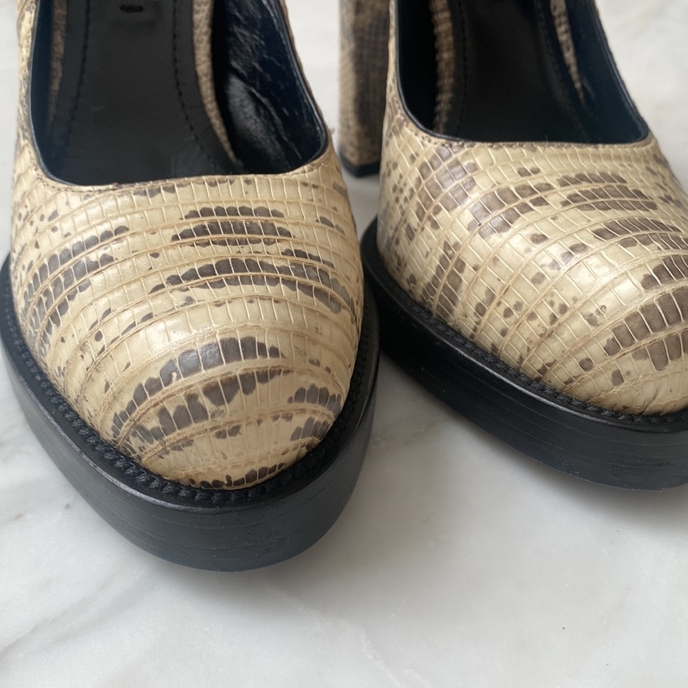 Prada Python Block High Heel - image 8